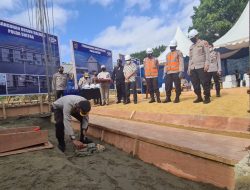 Peletakan Batu Pertama, Polda Sultra Bangun Rusun Dalmas Dan Pelayanan BPKB