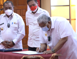 Penandatanganan Kontrak Payung Katalog Elektronik Lokal Etalase Produk Pemeliharaan Rutin Jalan