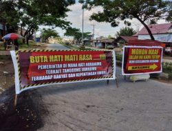Jalan Rusak di Dekat SMA 5 Kendari di Tanggapi Gubernur