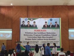 UHO Teken MoU dengan BLK Kendari gelar  Pelatihan dan Sertifikasi Mahasiswa Vokasi
