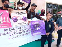 AJI Kendari dan IJTI Sultra Gelar Aksi Solidaritas Tuntut Kasus Kekerasan Jurnalis