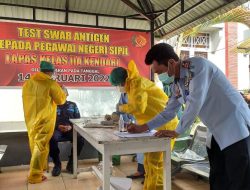 18 Pegawai Lapas Kendari Reaktif Covid-19, Untuk Sementara Kunjungan Ditutup