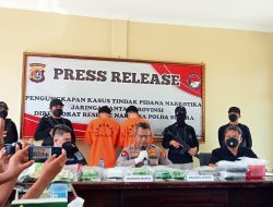 Polda Sultra Ringkus 2 Pengedar Sabu 5,2 Kg Antar Provinsi, Pelaku Terancam Hukuman Mati
