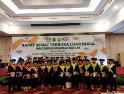 Wisuda 576 Mahasiswa Angkatan ke-Tiga 2022, Rektor UMW : Jaga nama baik Almamater