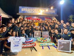 Polresta Kendari dan Komunitas Bola Gelar Doa Bersama Untuk Korban Tragedi Kanjuruhan
