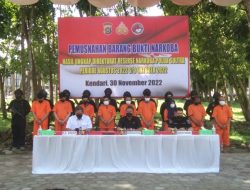 Ditresnarkoba Polda Sultra Musnahkan Narkotika Periode Agustus Hingga Oktober 2022