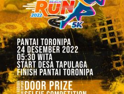 Dispar Sultra Gelar Toronipa Beach Run 2022