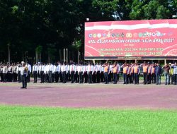 Polda Sultra gelar Apel Operasi Lilin Anoa 2022, Siapkan 3.270 Personil jelang Nataru
