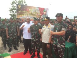 Kasad Jenderal TNI Dudung Abdurachman Letakkan Batu Pertama Pembangunan Kandang Sapi