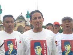 Hadir di Kegiatan Jalan Santai Partai Gerindra Sultra, Sandiaga Uno : Sekaligus Mendengar Aspirasi Masyarakat