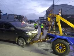 Tabrakan Mobil dan Motor di Perempatan SPBU Saranani, Satu Orang Meninggal Dunia