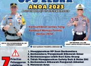 Mulai Dari 4-17 September 2023, Satlantas Polresta Kendari Akan Gelar Operasi Zebra Anoa