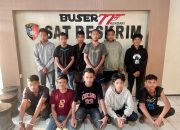 Hendak Melawan Saat di Bubarkan Polisi, 11 Pria di Digiring Ke Polresta Kendari