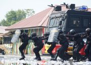 Hadapi Pemilu 2024, Polda Sultra Gelar Latihan Sistem Pengamanan Kota