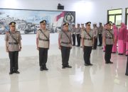 Polresta Kendari Gelar Sertijab, Kasat Lantas, Kasat Tahti dan Kapolsek Wawonii Berganti