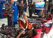 Lanal Kendadi Gelar Aksi Donor Darah dan Bagikan Ratusan Paket Sembako di Hari Armada RI