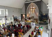 Perayaan Ibadah Natal 2023, di Gereja Santa Maria Anduonohu, Kota Kendari Berlangsung Khidmat