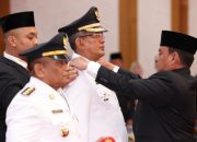 Pj. Bupati Muna Barat dan Pj. Wali Kota Kendari, Resmi dilantik di Ruang Pola Kantor Gubernur Sultra