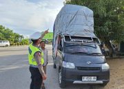 Satgas Gakkum Operasi Keselamatan Anoa Tertibkan Satu Kendaraan Over Load
