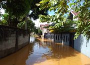 Jalan Haeba, Kecamatan Wua-Wua Terdampak Banjir Akibat Hujan Semalaman