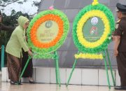 Rangkaian HBA ke 64, Kejati Sultra Gelar Ziarah Serta Upacara di TMP Watubangga