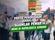 VIDEO: Jurnalis Protes Pemeriksaan Rekan se Profesi Tanpa Mengindahkan UU PERS