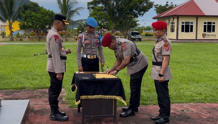 Gelar Sertijab, Sejumlah Pejabat di Polres Kolut Berganti