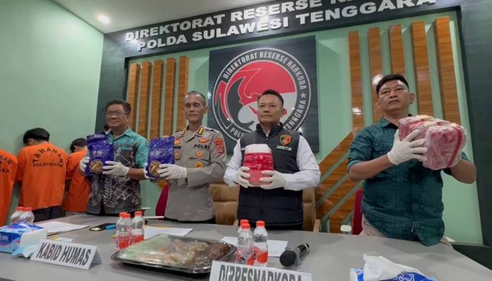 Video: Polda Sultra Bongkar Jaringan Narkoba Antar provinsi, 6,8 Kg Sabu Disita