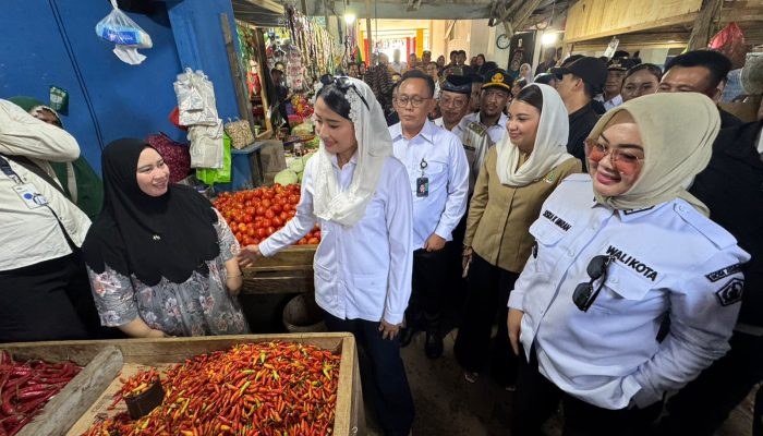 Wakil Menteri Perdagangan dan Wali Kota Kendari Blusukan di Pasar Baruga, Pastikan Harga Pangan Stabil