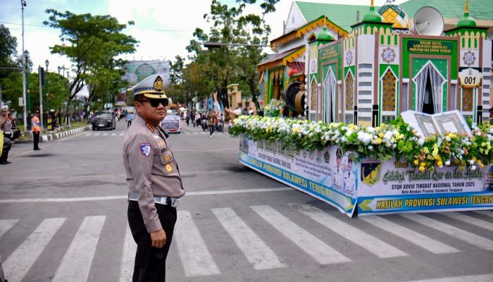 Pawai Taaruf Mobil Hias Warnai Pembukaan STQH Nasional XXVIII di Kota Kendari