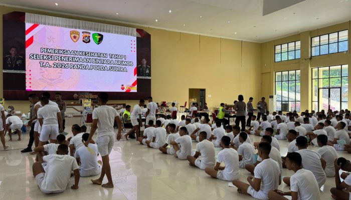 462 Casis Bintara Brimob Polda Sultra Ikuti Pemeriksaan Kesehatan Tahap Pertama