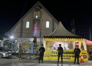 Brimob Resimen II Pasbrimob II Turut Amankan Ibadah Malam Natal di Kendari
