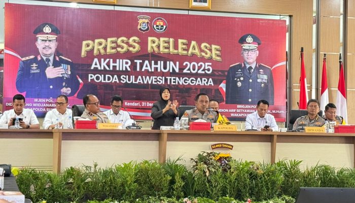 Polda Sultra Ungkap 195 Kasus Anak dan 374 Perkara Narkoba Sepanjang Tahun 2025