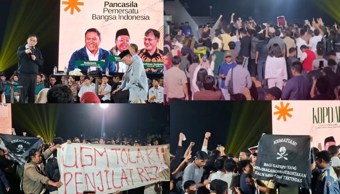 Kopdar Bersama Sejumlah Pejabat Kabinet Prabowo-Gibran, diwarnai Kericuhan