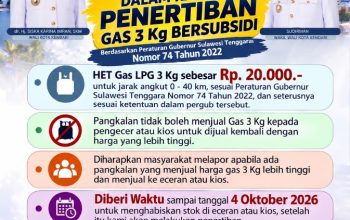 Pangkalan LPG 3 Kg di Kendari Diminta Stop Jual ke Pengecer, Batasnya 4 Oktober